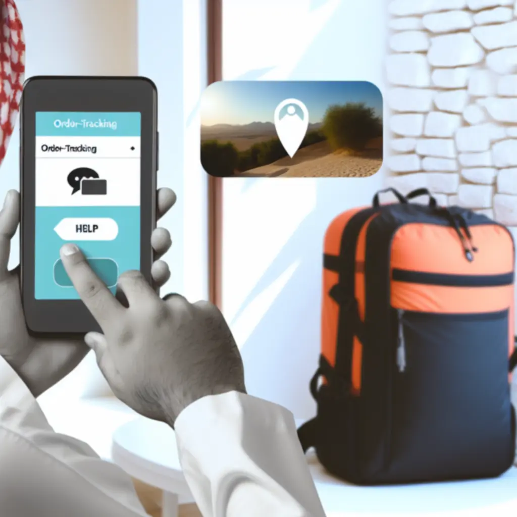 Panel śledzenia zamówienia plecaka oraz dostęp do wsparcia klienta